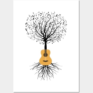 guitar tree Posters and Art